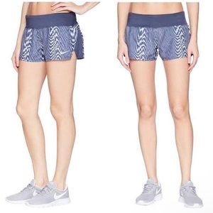 Nike Dri-Fit Blue Purple Printed 3” Running Shorts